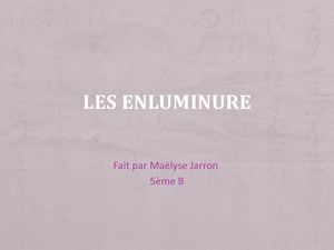 Les Enluminures Diapositive Maëlyse Jarron