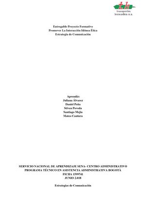 Entregable Estrategia Comunicación