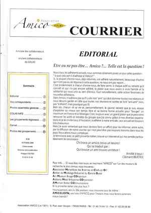 Amico Courrier 065 Octobre 2006 30p
