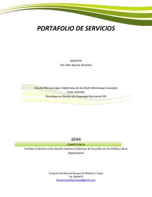 Portafolio De Servicios