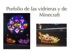 Portfolio Minecraft y vidrieras