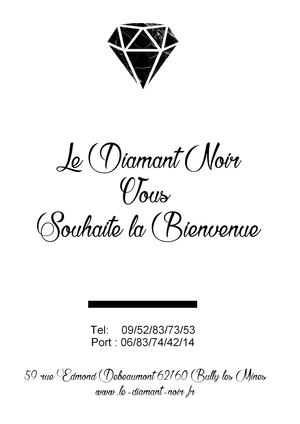Carte Traiteur Le Diamant Noir Bully Les Mines