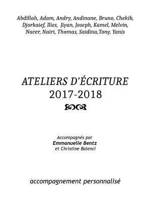 Recueil Textes 2017 2018