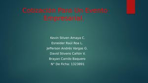 Cotizacion Evento Empresarial