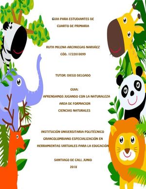 APRENDAMOS JUGANDO CON LA NATURALEZA