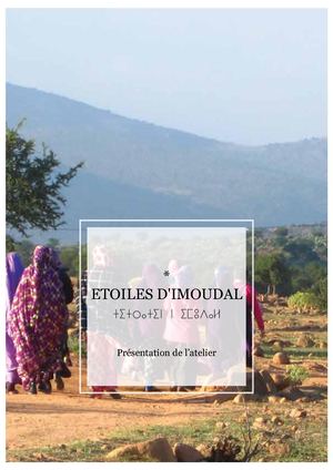 Etoiles D'imoudal Présentation De L'atelier