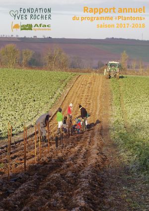 Rapport annuel du programme "Plantons" - saison 2017-2018