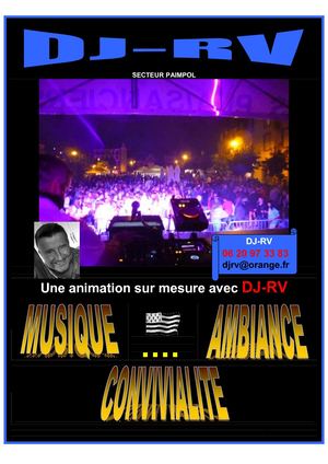 Animation, Animateur, DJ, Disc-Jockey, DJRV, SECTEUR PAIMPOL