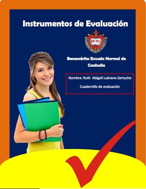 Cuadernillo De Instrumentos De Evaluacion
