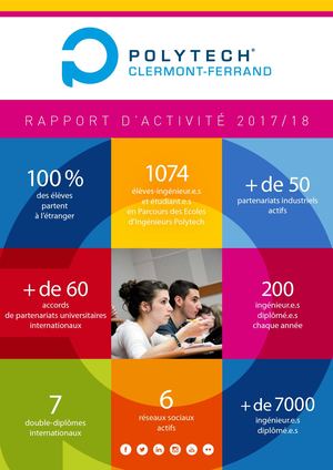 POLYTECH Clermont - Rapport d'activité 2017/18