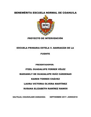 Plan De Intervención Docente Resultados Segundo Grado