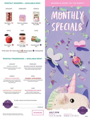 July 2018 Scent and Warmer of the Month