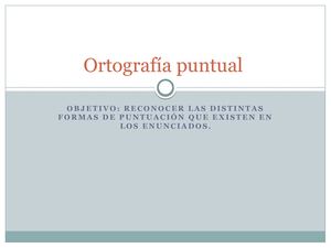 Ortografía Puntual