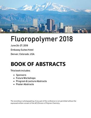 Fluoropolymer 2018 Book of Abstracts