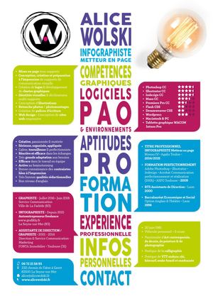 CV Alice Wolski • Infographiste