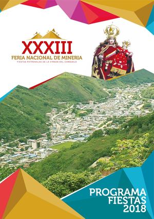 Programa Feria Minera Portovelo 2018