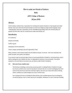 How To Make New Friends In Canberra