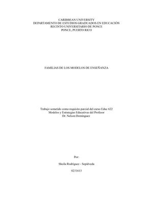 Modelos de las Familias