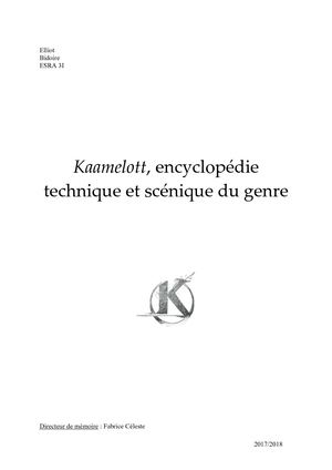 Kaamelott, encyclopédie technique et scénique du genre
