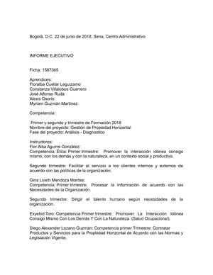 Informe Ejecutivo Segundo Trimestre