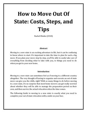 How To Move Out Of State Costs, Steps, And Tips