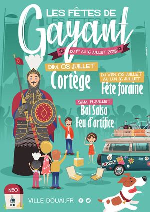 Les fêtes de Gayant - 1er au 16 juillet 2018