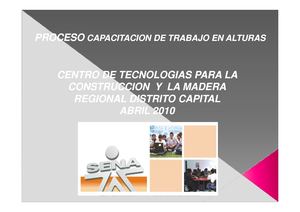 Capacitacion Trabajo Seguro Alturas