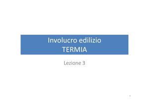 Involucro Edilizio Termia