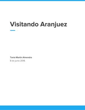 Ruta literaria por Aranjuez