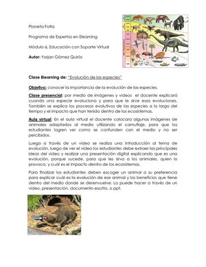 Revista Evolución de las especies