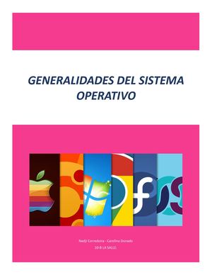 Generalidades Del Sistema Operativo