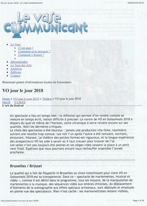 Le Vase Communicant Mai 2018