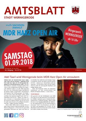 Amtsblatt der Stadt Wernigerode - 07 / 2018