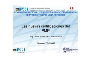 Certificaciones Pmi
