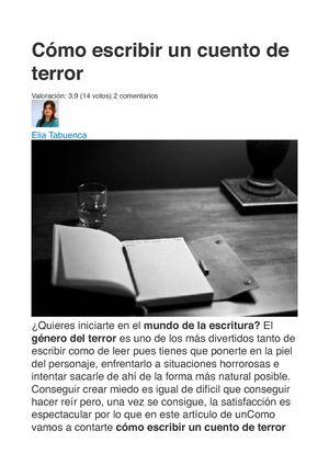 Pautas Cuento Terror