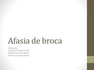 Afasia De Broca