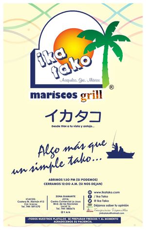 Ika Tako Menú