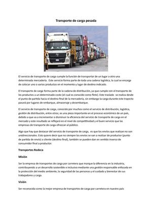 Transporte De Carga Pesada