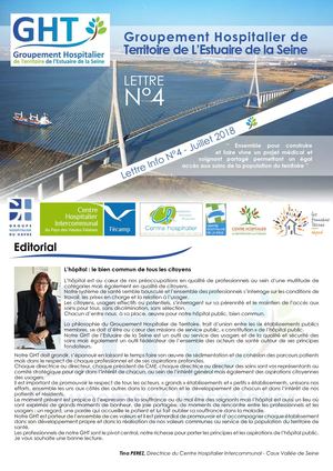 Lettre du GHT Estuaire de la Seine de Juillet 2018