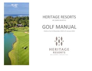 Heritage Resorts Golf Groups Manual 2018 2020 (V2)