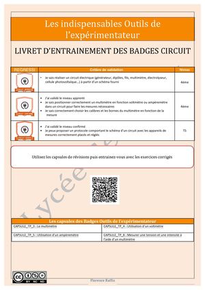 Entrainement Exp Circuit