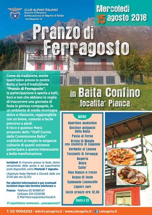 2018 Pranzo Di Ferragosto