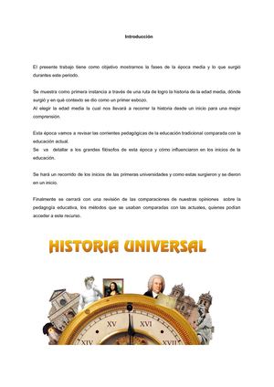 Historía Y Filosofía de la Educación