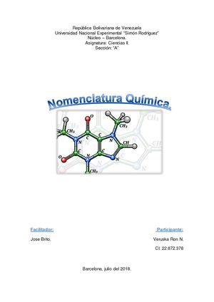 Nomenclatura Quimica