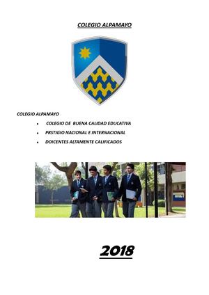 Catalogo  Colegio Alpamayo