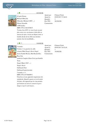 Achats Bd MDO (2017, mai)