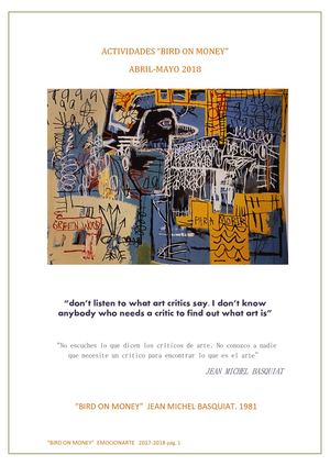 IES MARÍA MOLINER - Actividades Basquiat