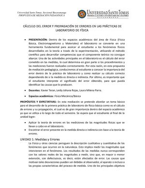 Mediación Pedagógica Medidas Y Errores V2