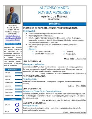 Hoja de vida