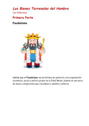 Los bienes terrenales del hombre